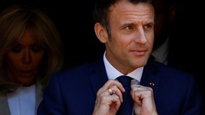 Президентът на Франция Еманюел Макрон и британският премиер в оставка