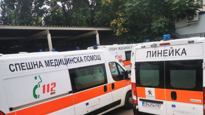 Линейките и ескортът, осигурен от МВР и здравното министерство, които