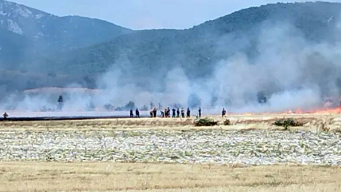 Обезвреждане на боеприпаси е причина за пожара Гори военният полигон