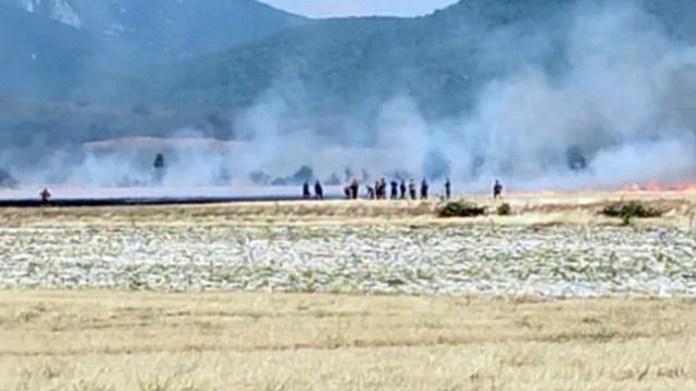 Локализиран е пожарът пламнал вчера в района на полигон Тюлбето