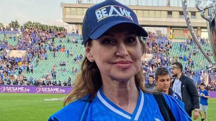 Съпругата на собственика на Левски Наско Сираков – Илиана Раева,
