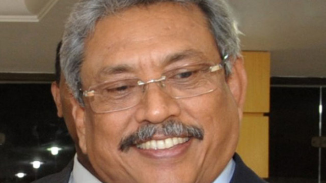 Бившият президент на Шри Ланка Готабая Раджапакса който избяга от