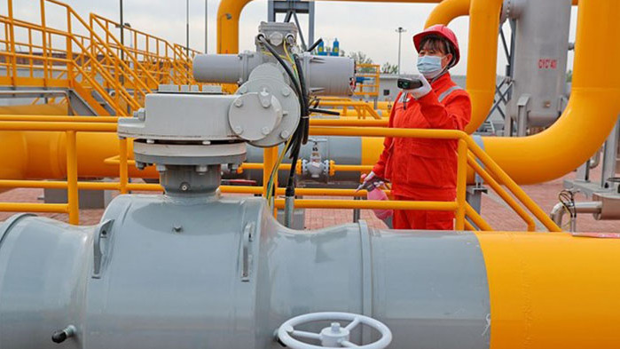 Участъкът от Източния китайско-руски газопровод, свързващ Анпин, провинция Хъбей, с