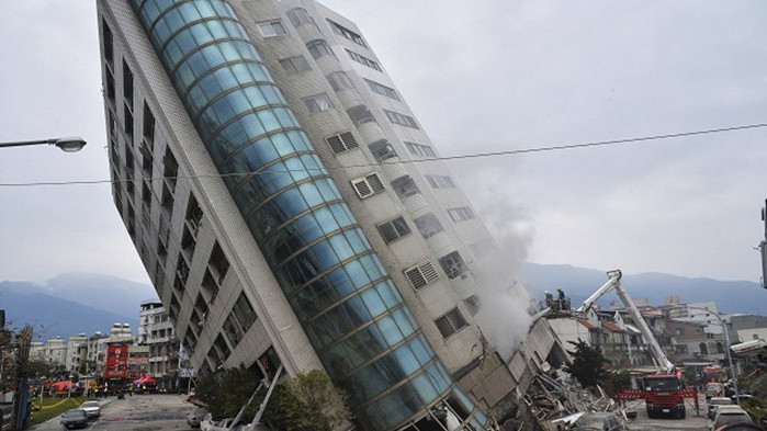 Земетресение с магнитуд от 6,8 разтърси Тайван, след като вчера