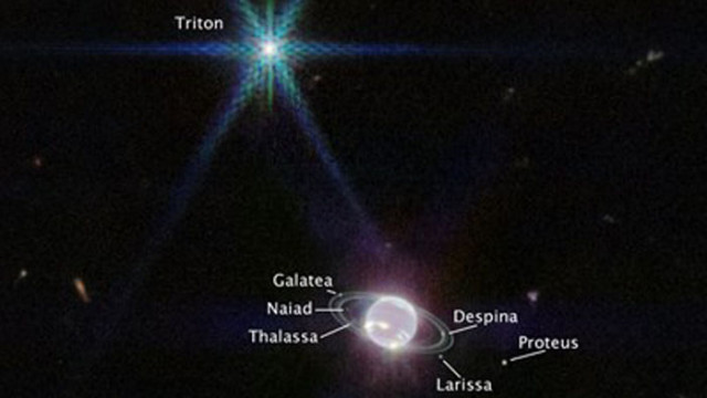 Телескопът "Джеймс Уеб" засне пръстените на Нептун