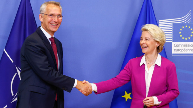 Ръководителите на НАТО и ЕС се срещнаха в понеделник за да обсъдят