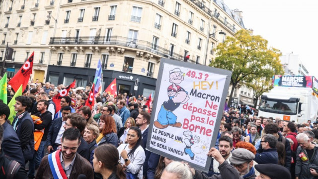 Хиляди протестиращи по улиците на френската столица Париж в неделя