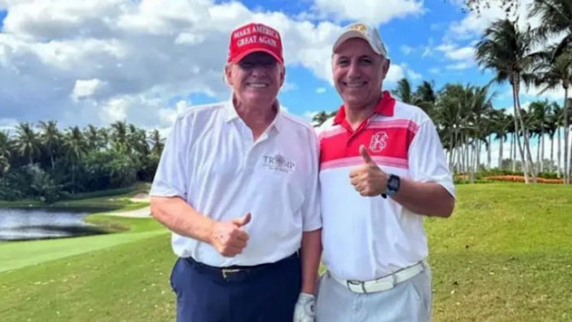Христо Стоичков поигра голф с бившия президент на САЩ Доналд