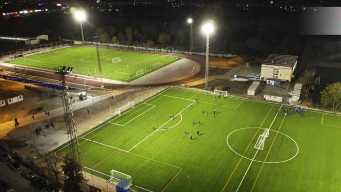 Спартак (Варна) се похвали с ново осветление на клубната си база