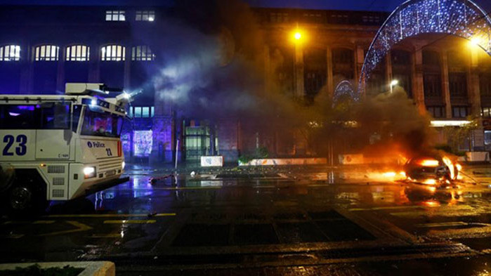 Безредици в Брюксел след победата на Мароко над Белгия (ВИДЕО)