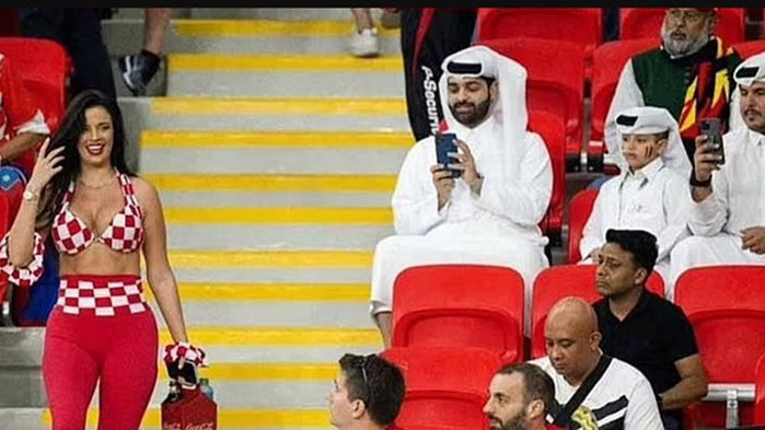 Катарец стана за смях: Снимали полуголата Ивана на стадиона, само за да я докладват на властите