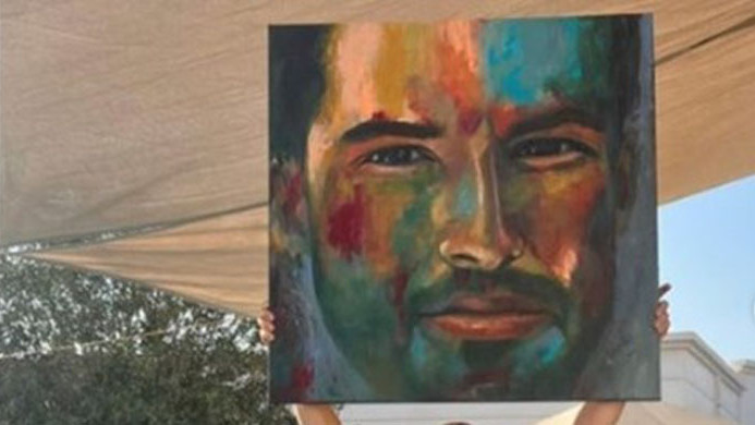 Григор Димитров получи подарък в Дубай. Той бе изненадан с картина,