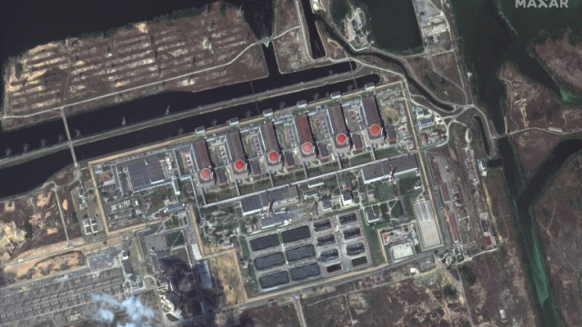 Над склад за съхранение на отработени ядрени отпадъци в Запорожката