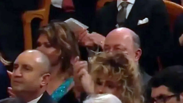 На концерта във Виена Радеви бяха в публиката, а не при официалните гости