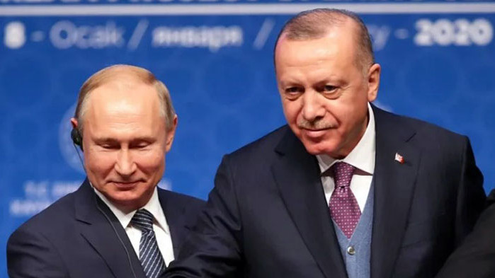 Президентът Владимир Путин заяви пред турския лидер Реджеп Тайип Ердоган,