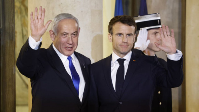 Израелският премиер Бенямин Нетаняху се срещна с президента на Франция бизнес