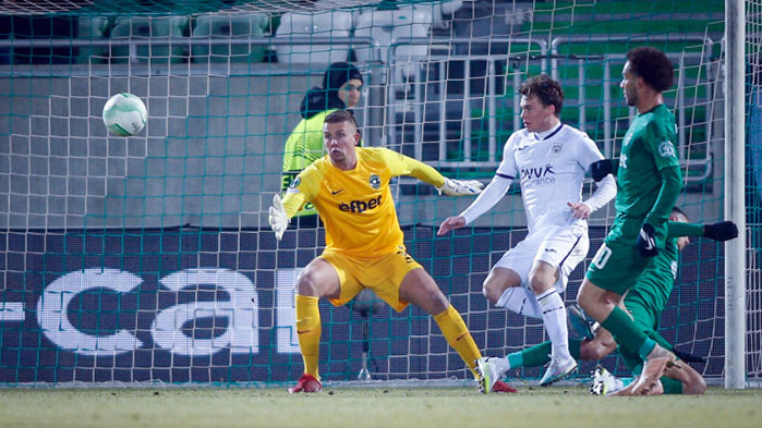 Лудогорец надви Андерлехт с 1:0 в мач от Лига на конференциите