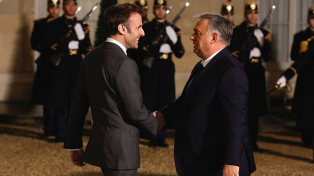 Френският президент Еманюел Макрон прие вчера вечерта в Париж на