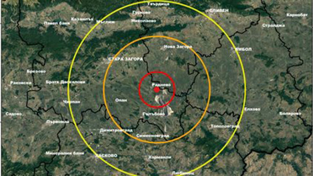 Земетресение с магнитуд 2 2 по Рихтер е усетено край град