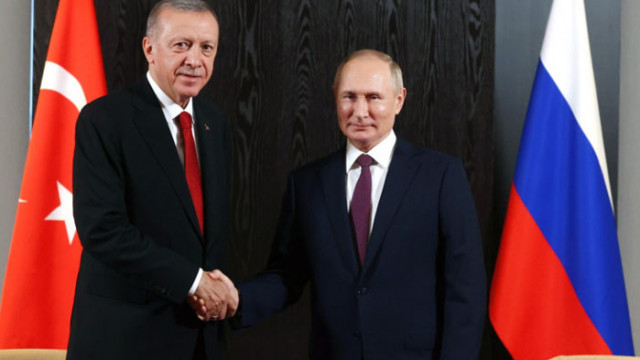 Турският президент Реджеп Тайип Ердоган благодари на руския лидер Владимир