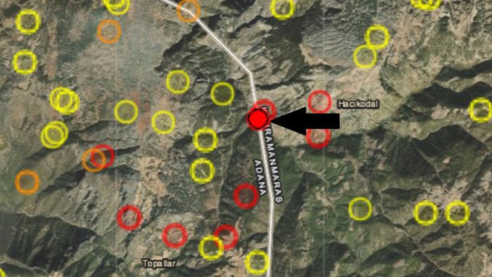 Земетресение с магнитуд 4,3 разлюля турския окръг Адана