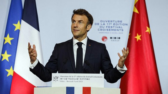 Президентът на Франция Еманюел Макрон породи полемика сред западните държави