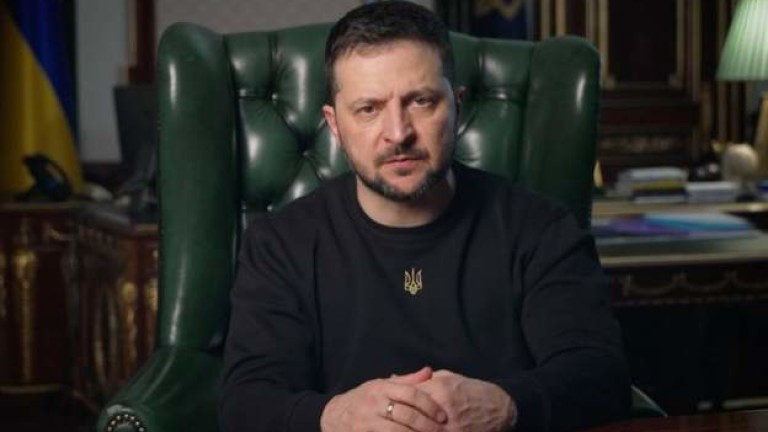 Президентът на Украйна Володимир Зеленски даде интервю пред журналисти от