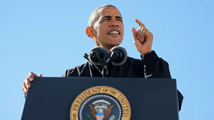 Обама и Спилбърг на концерт на Брус Спрингстийн в Барселона