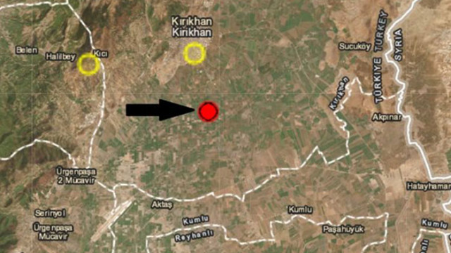 Земетресение с магнитуд 4 5 бе регистрирано днес в окръг Хатай