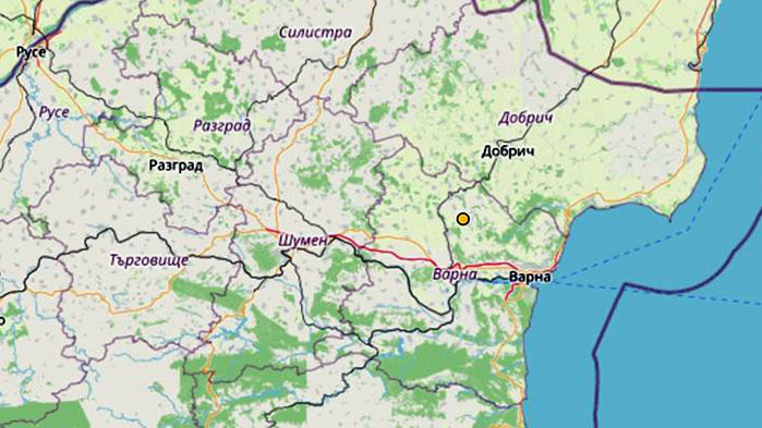 Земетресение с магнитуд 2.9 по Рихтер е регистрирано в района