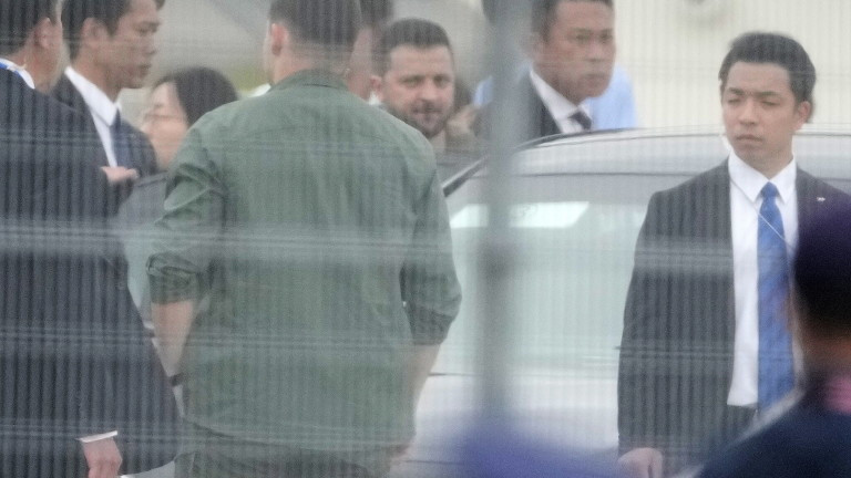 Президентът на Украйна Володимир Зеленски пристигна в японския град Хирошимa за