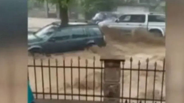 Бедствие и в Берковица Падналият следобед пороен дъжд предизвика наводнение