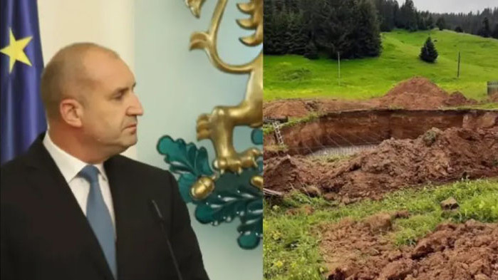 На връх Рожен тече трескава работа. Багери копаят, доставят се