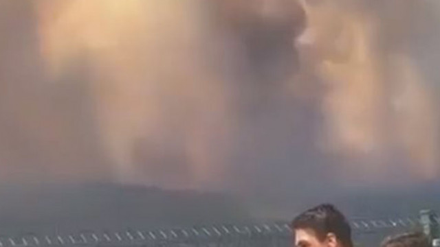 Голям горски пожар се разрази днес близо до турския курорт