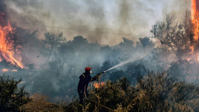 Пожарите в Гърция не спират. Родос, Керкира и Евия в огнен капан