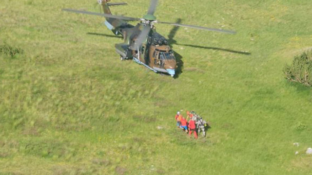Военен хеликоптер ще окаже помощ при спасяването на пострадал турист
