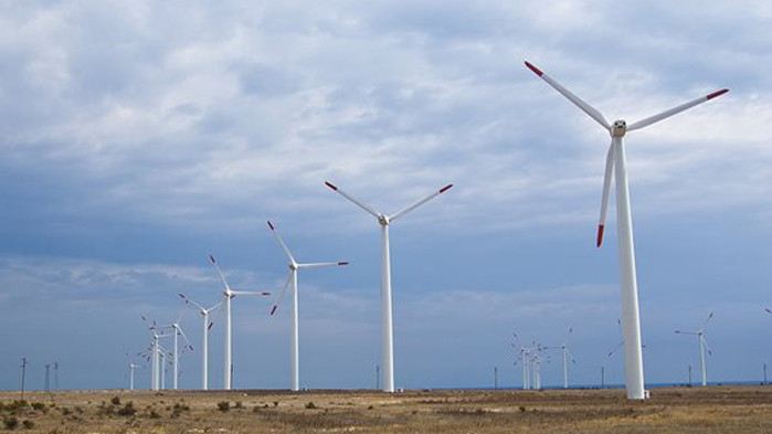 Делът на електроенергията, произведена от вятърни централи през последните 24