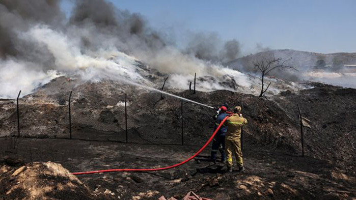 Районите около град Александруполис, Гърция, са обхванати от силни пожари,