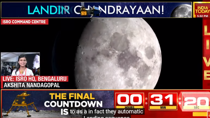 МИСИЯТА НА ИНДИЯ: До минути Индия ще направи опит да кацне на Луната ( НА ЖИВО)