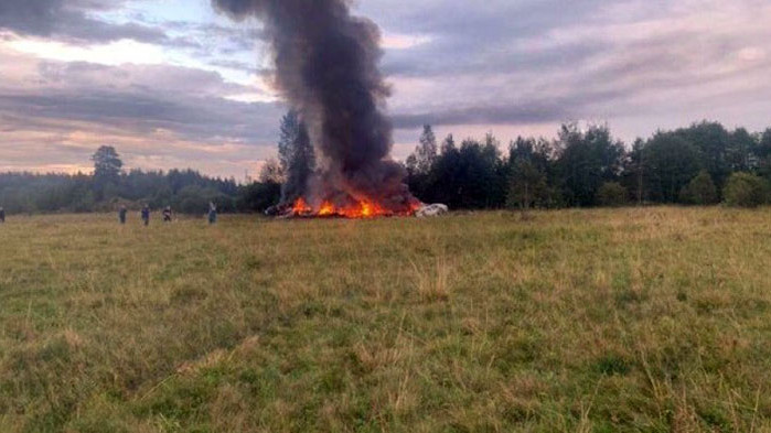 Гибелта на Пригожин: Появиха се клипове с падащия бизнес джет на шефа на "Вагнер" (ВИДЕО)