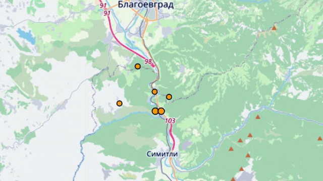За 11 и път днес земята в района на Симитли и