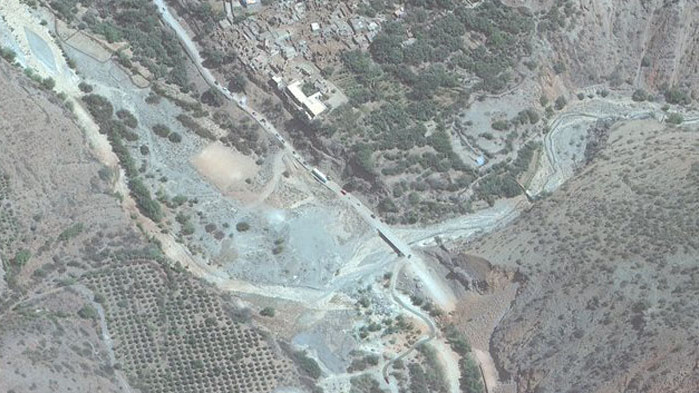 Кадри от сателит показват щетите след земетресението в Мароко