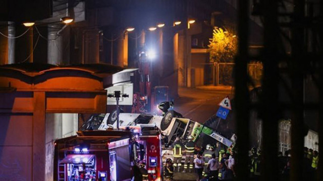 Италианският шофьор на автобуса катастрофирал на надлеза в Местре по