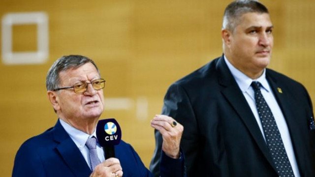 Президентът на Европейската конфедерация по волейбол CEV Александър Боричич изпрати