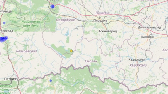 Земетресение е регистрирано рано тази сутрин в България Това става