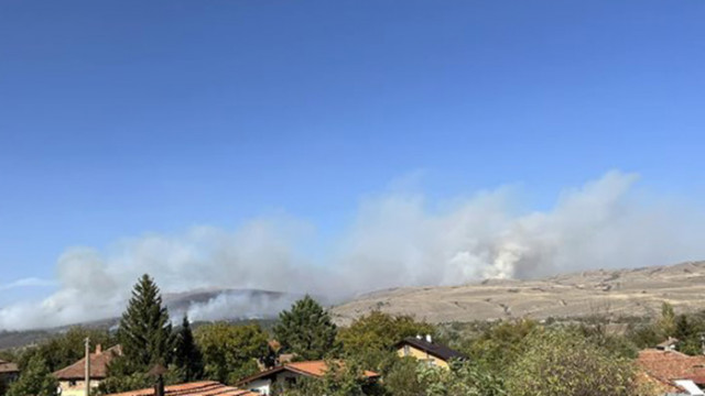 МВР: Продължава гасенето на пожара край селата Понор, Безден и Василовци
