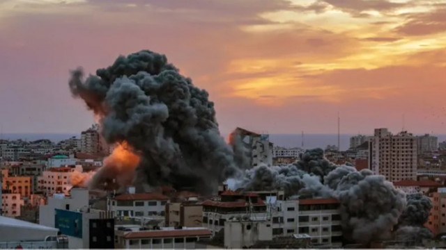 Израелските военни разпространиха кадри от видеонаблюдение на няколко въздушни удара