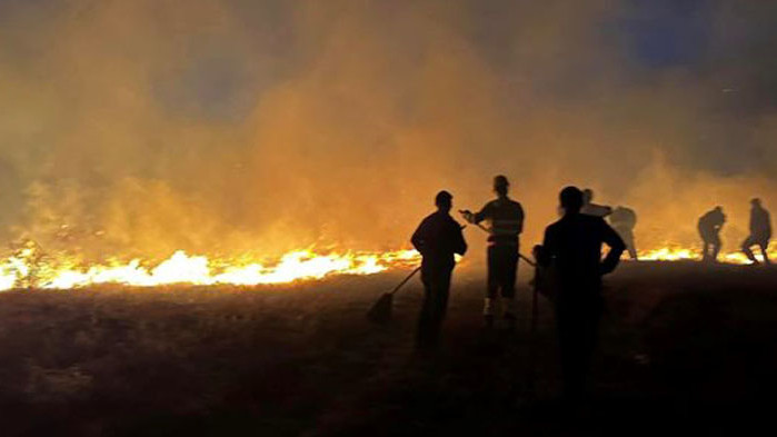 Общо 160 пожара са ликвидирани през последното денонощие в страната,