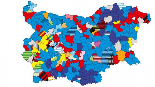 Кой какво взе: Новата кметска карта на България - много ГЕРБ и ДПС, БСП се завръща на места