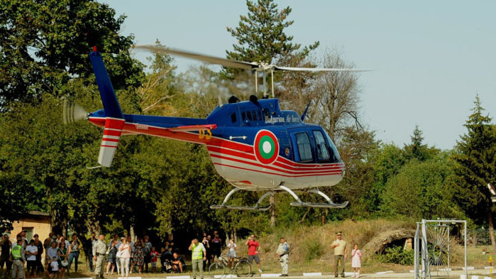 Първата хеликоптерна площадка за спешна медицинска помощ беше изпробвана официално днес. Тя